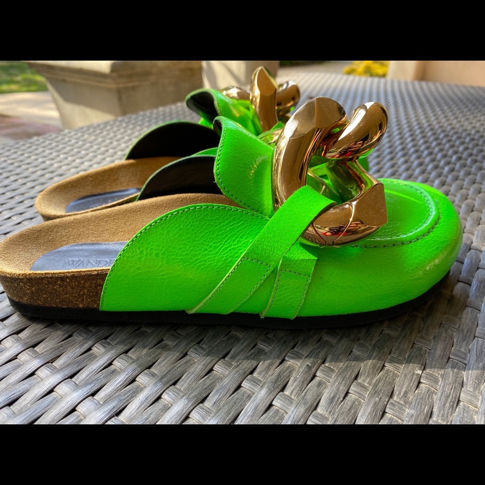 JW ANDERSON Chain Leather Mules sz 40/10